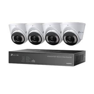 VIGI 4-channel NVR and camera kit.