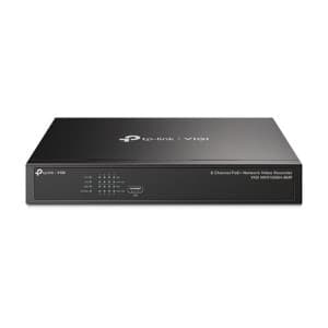 VIGI 8-channel NVR with 8MP (4K) recording capability.