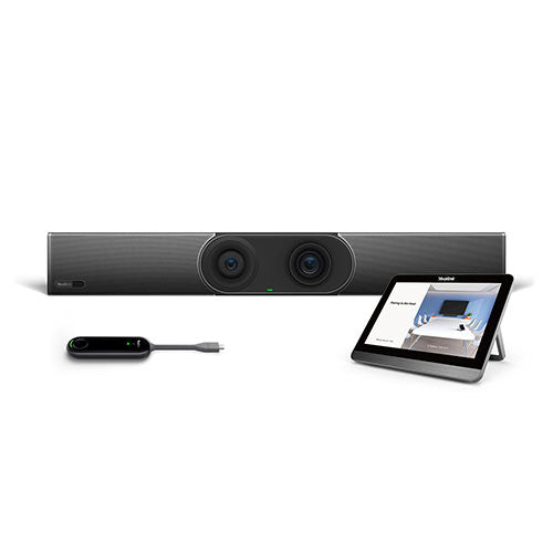 Yealink A30 All-In-One Android Video Bar For Teams - A30 Video Bar, CTP18 Touch Console, PoE Power Adapter, WPP30 (Wiresless Content Sharing And BYOD), Wall Mount Brackets And Cables