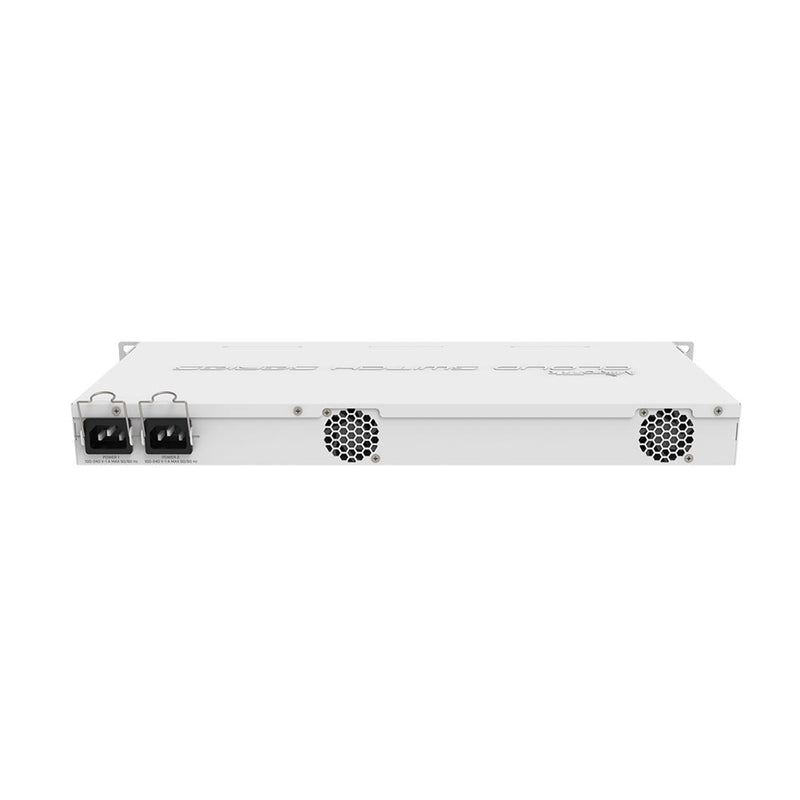 MikroTik Cloud Router Switch CRS328-4C-20S-4S+RM, 20x SFP cages, 4x SFP+ cages, 4x CoMBo ports (1x GB LAN or SFP), RouterOS L5 or SwitchOS (dual boot), 1U rACkmount case, Dual PSU
