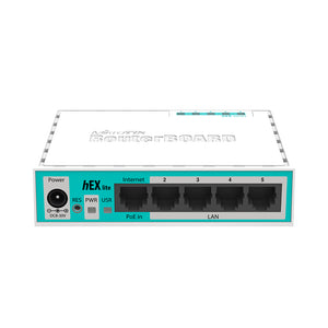 MikroTik hEX Lite - Desktop Router with 5x 10/100 Ports - ViBE COMPATIBLE (ViBE Base License not included)