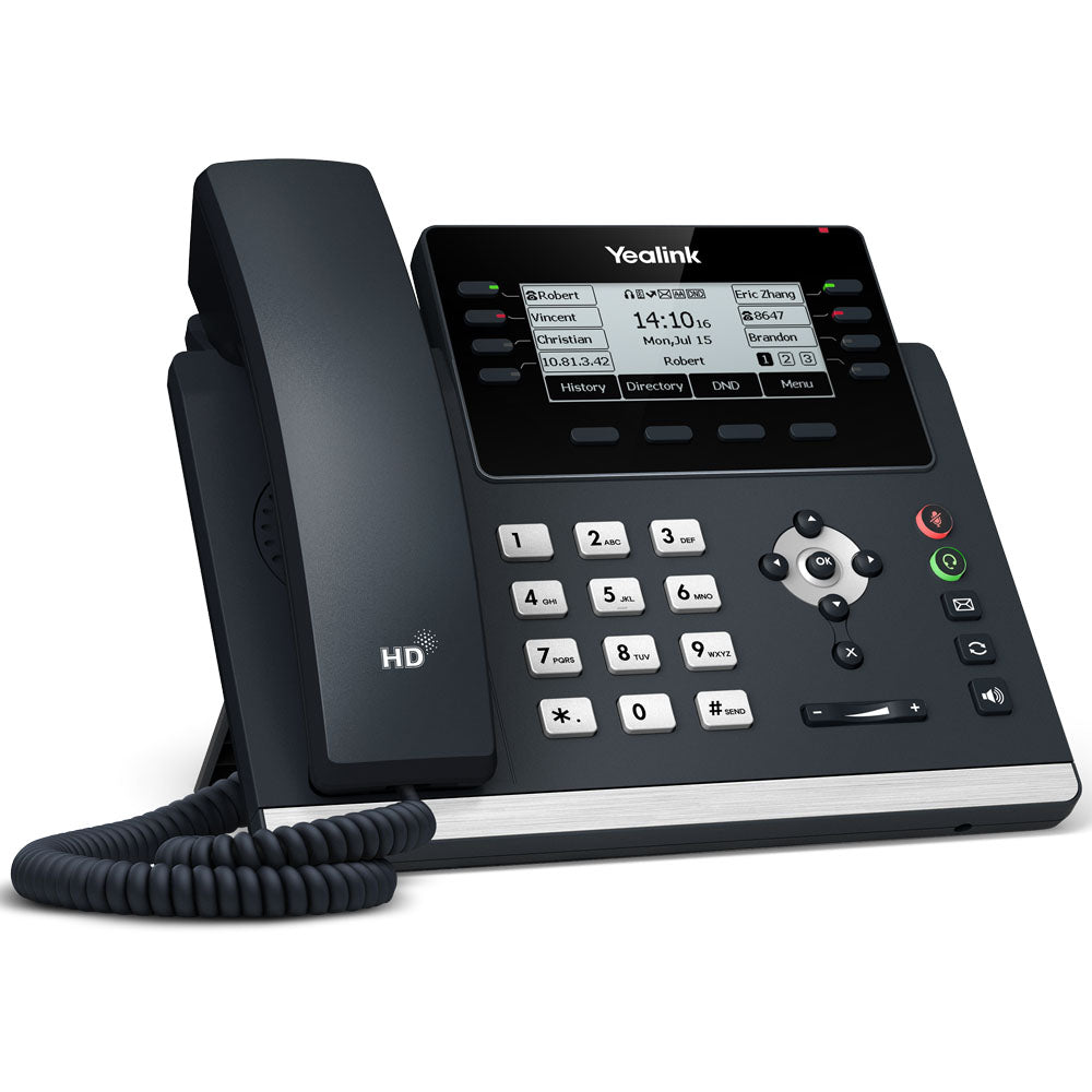 Yealink T43U Advanced Gb IP Phone With Dual USB Ports, Excludes PSU