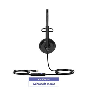 Yealink UH34 Lite Single Earpiece USB Headset With Foam Ear Cushions Teams edition
