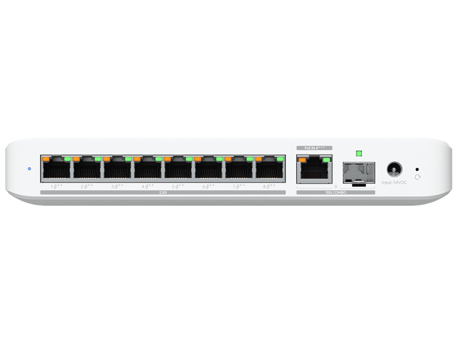 Ubiquiti UniFi Flex 2.5G PoE 8 Port PoE with 10G Combo Uplink | USW-Flex-2.5G-8-PoE