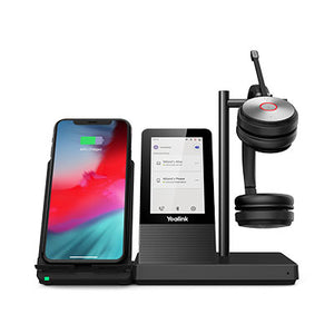 Yealink WH66-Dual DECT Wireless On Ear Stereo Headset With Touch Screen Base Station
