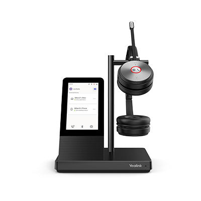 Yealink WH66-Dual DECT Wireless On Ear Stereo Headset With Touch Screen Base Station