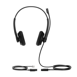 Yealink YHS34 Lite Dual Headset With RJ-9 And Foam Ear Cushions