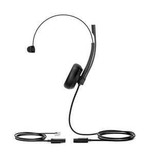 Yealink YHS34 Mono Headset With RJ-9 And Leatherette Ear Cushions