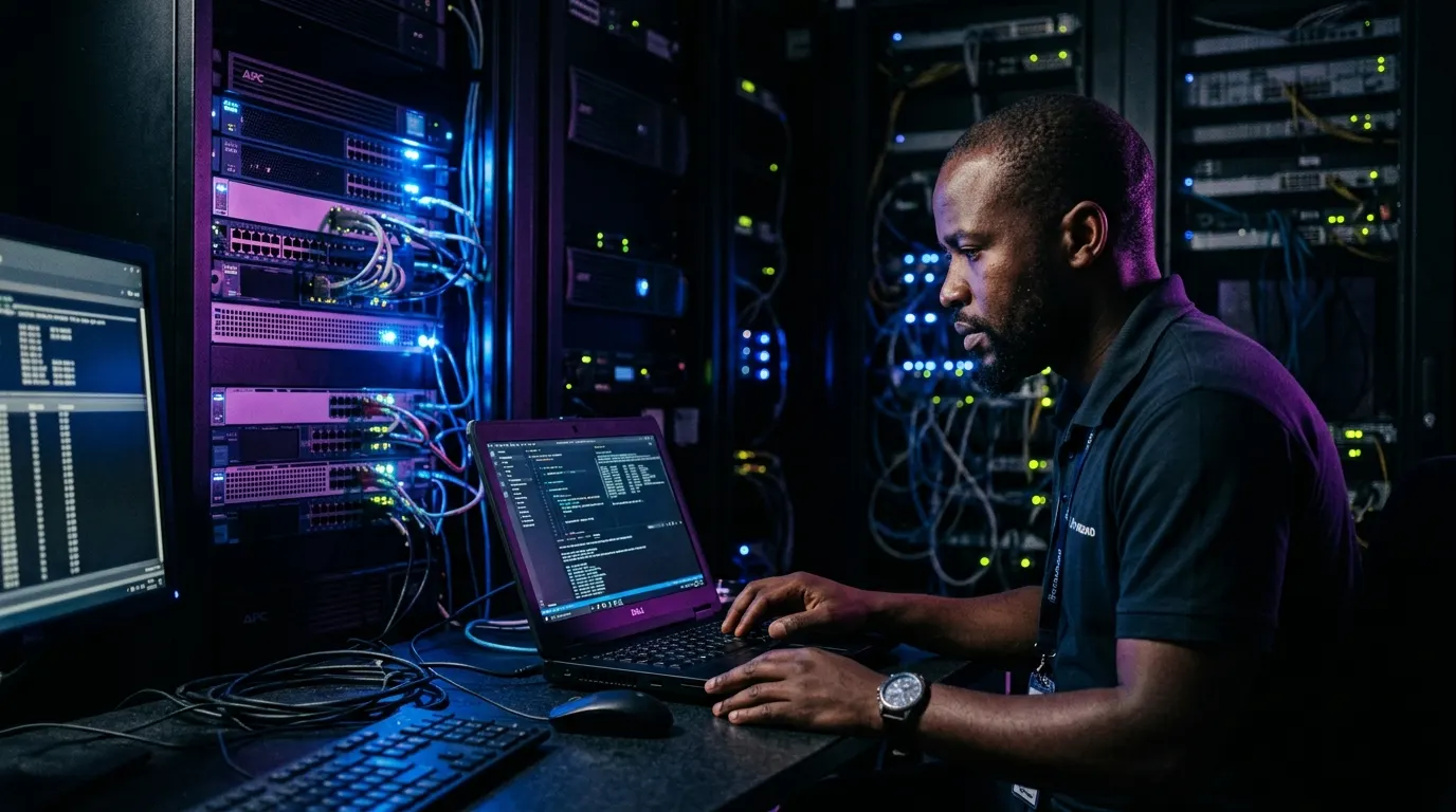When the Fibre Is Cut: Managing Degrade Mode and FortiGate Soc — generated editorial image