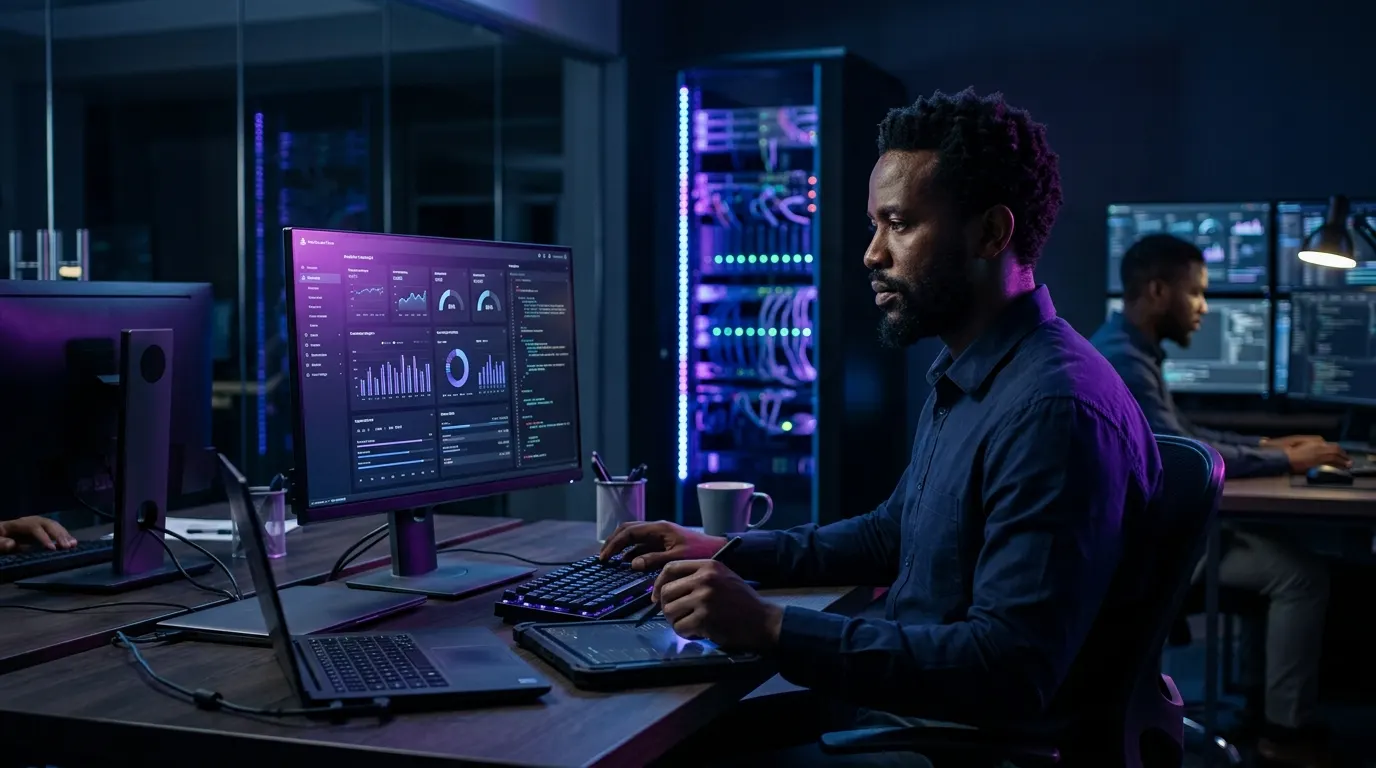 Real-Time Data Monitoring: Why SAST Human Paging Beats Offshore — generated editorial image