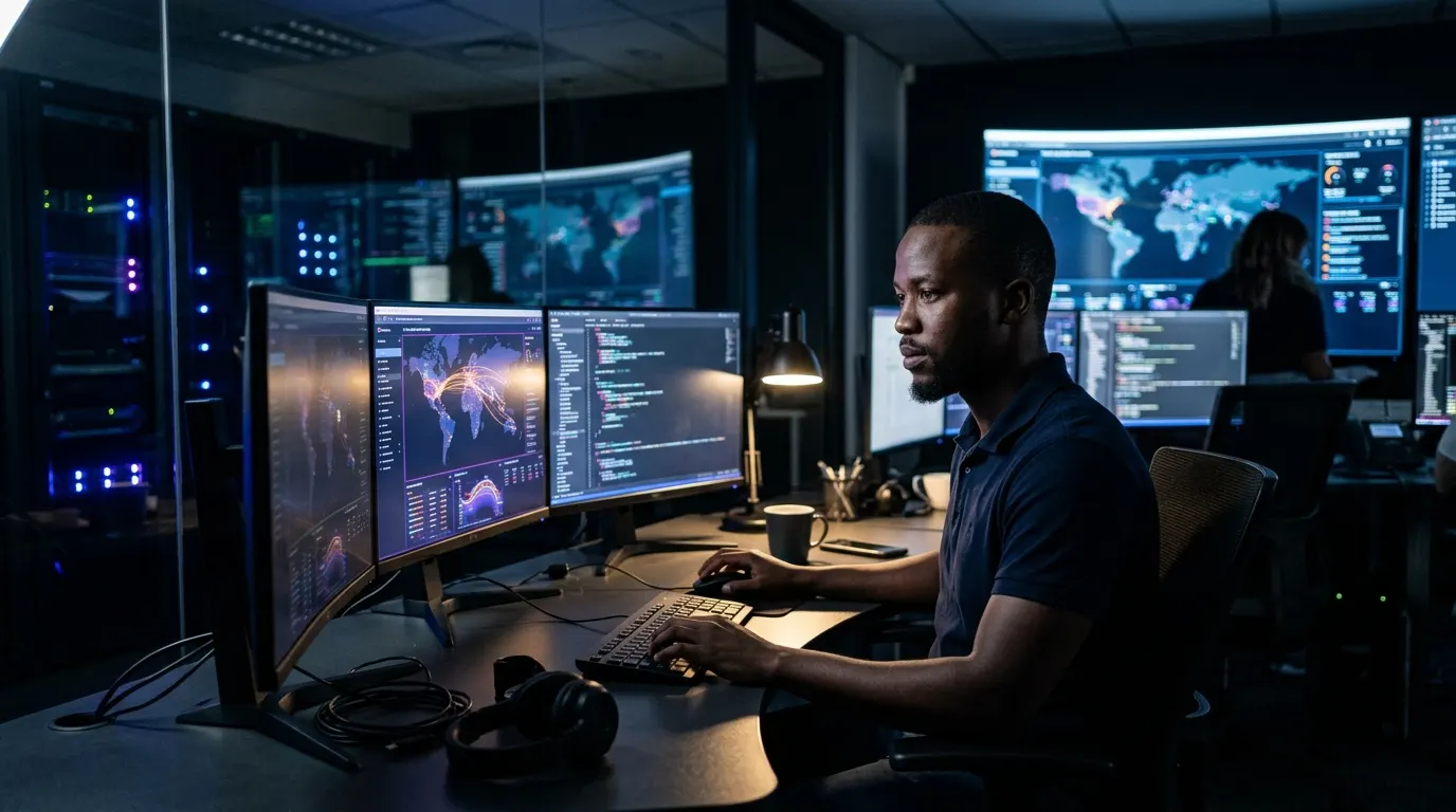 Securing Warehouse and Boardroom Wi-Fi Without Open Ssids — generated editorial image