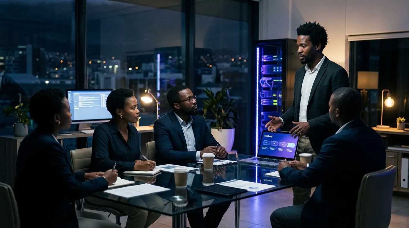 Unified Wireless Architecture: Cio Advisory for Warehouse and — generated editorial image